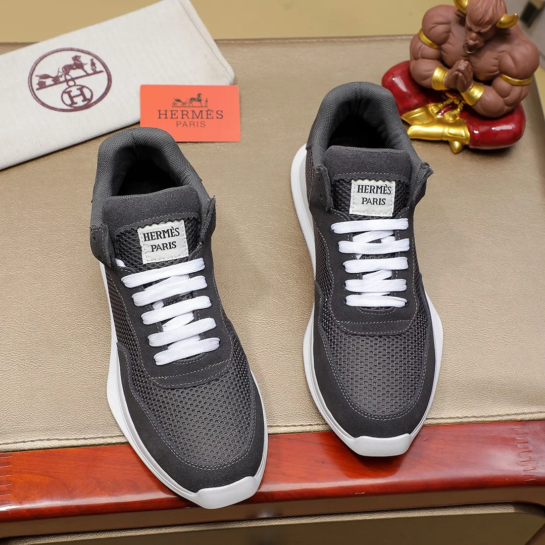 Men's shoes 💰400💰【HERMES】hot-selling men's shoes counter original items! The world's top brands...Luxury quality...//Fashion and high-end footwear 👍💪🏻...give you a low-key luxury comfort experience👍. The upper is made of pure Italian imported first-layer cowhide... 🐑 Leather lining..., comfortable and breathable, high-end and classy... luxurious and noble!! .. OEM factory shipment [Hug] stall.. Original plate. color, code number 38--44